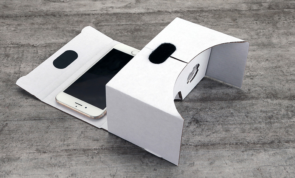 白色VR眼镜盒印刷